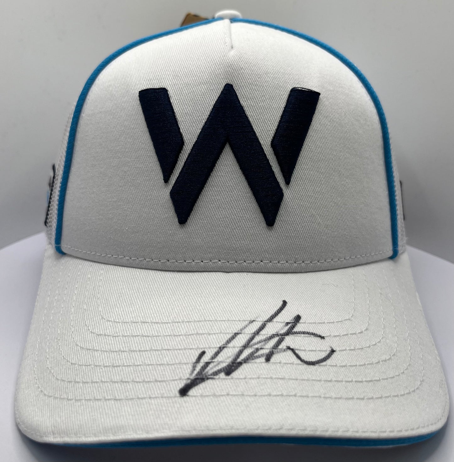 Alex Albon - Formula One Williams Racing Driver Signed White & Blue F1 Cap with COA