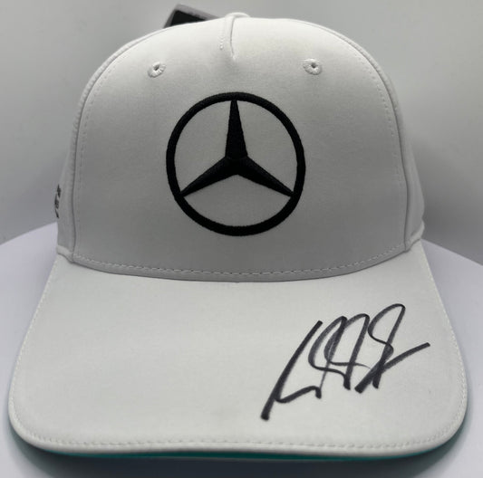 Mick Schumacher - 23/24 Formula One Mercedes Reserve Driver Signed White F1 Cap with COA
