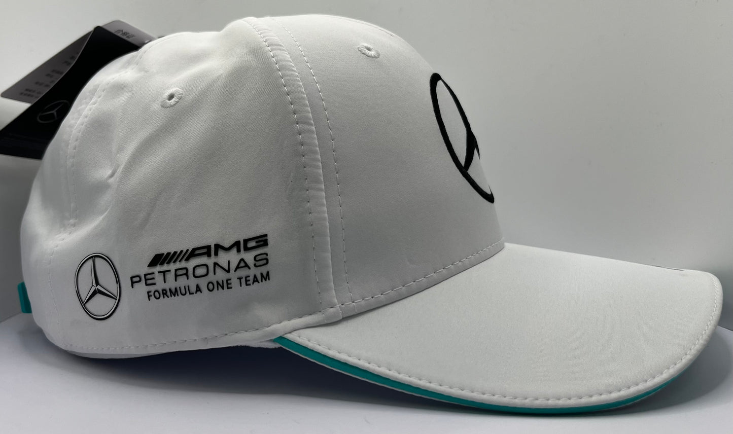 Mick Schumacher - 23/24 Formula One Mercedes Reserve Driver Signed White F1 Cap with COA