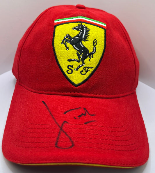 Jean Todt - Former Principle of Formula One Ferrari Scuderia Team Signed Red F1 Cap with COA