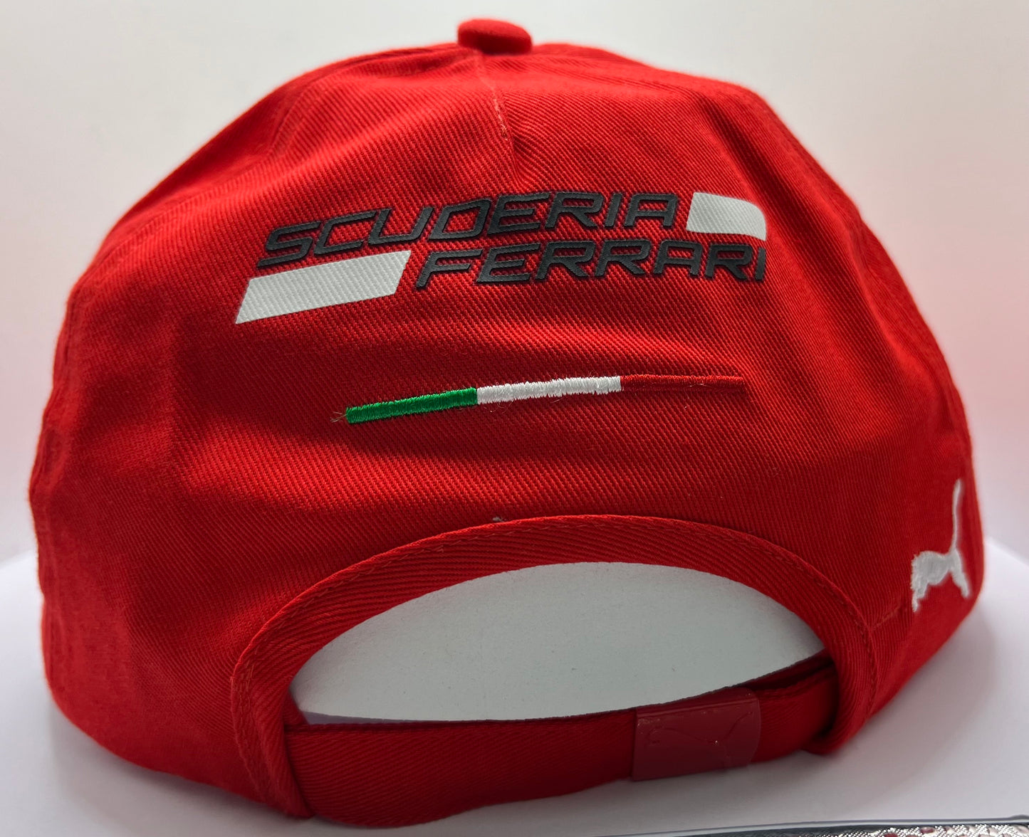 John Surtees - British Racing & Motorcycle Driver Signed Red & White Ferrari F1 Cap with COA