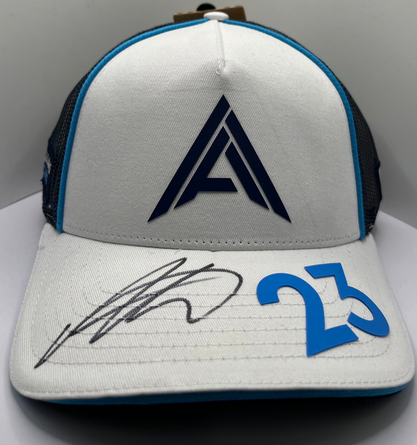 Alex Albon - Formula One Williams Racing Driver Signed White & Blue F1 Cap with COA