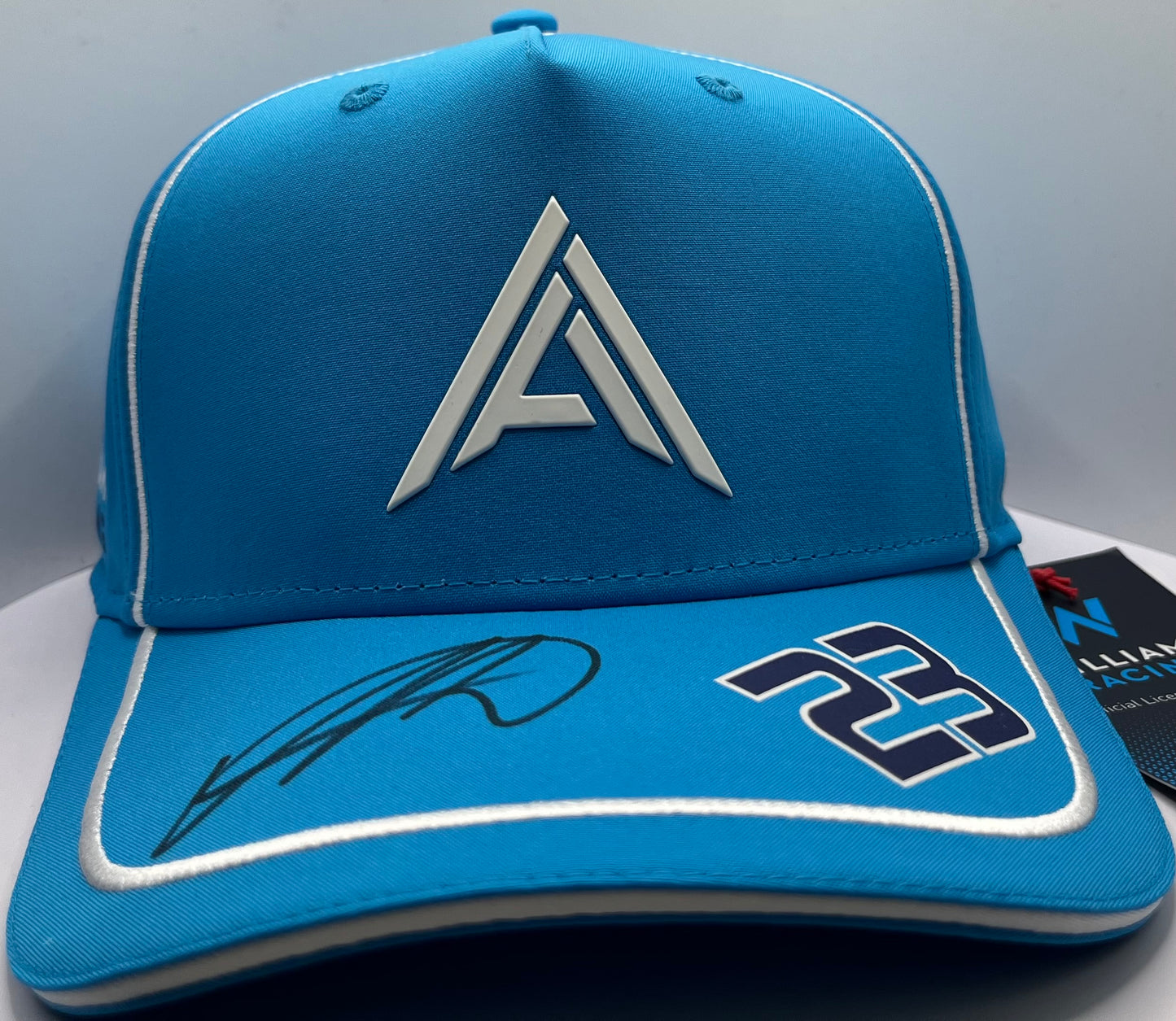 Alex Albon - Formula One Williams Racing Driver Signed Blue & White F1 Cap with COA