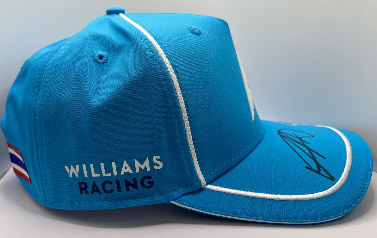 Alex Albon - Formula One Williams Racing Driver Signed Blue & White F1 Cap with COA