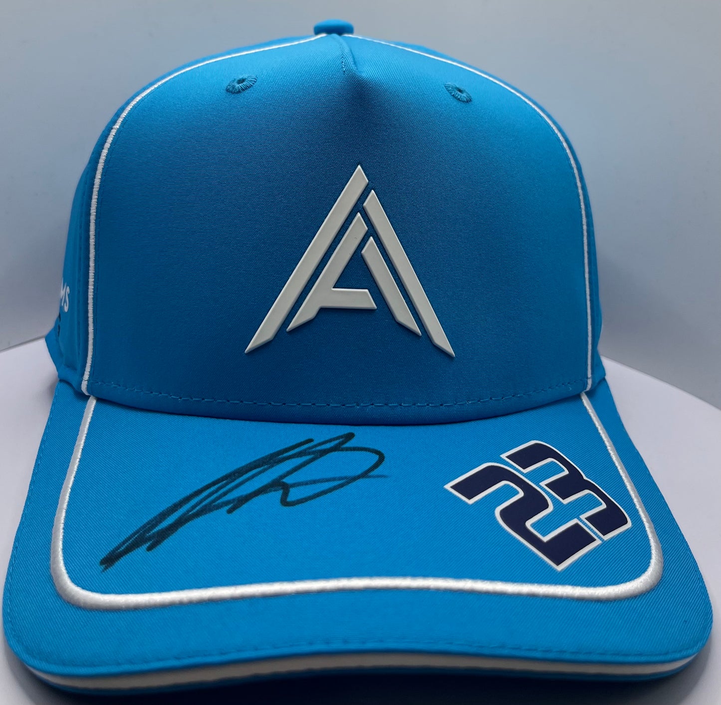 Alex Albon - Formula One Williams Racing Driver Signed Blue & White F1 Cap with COA