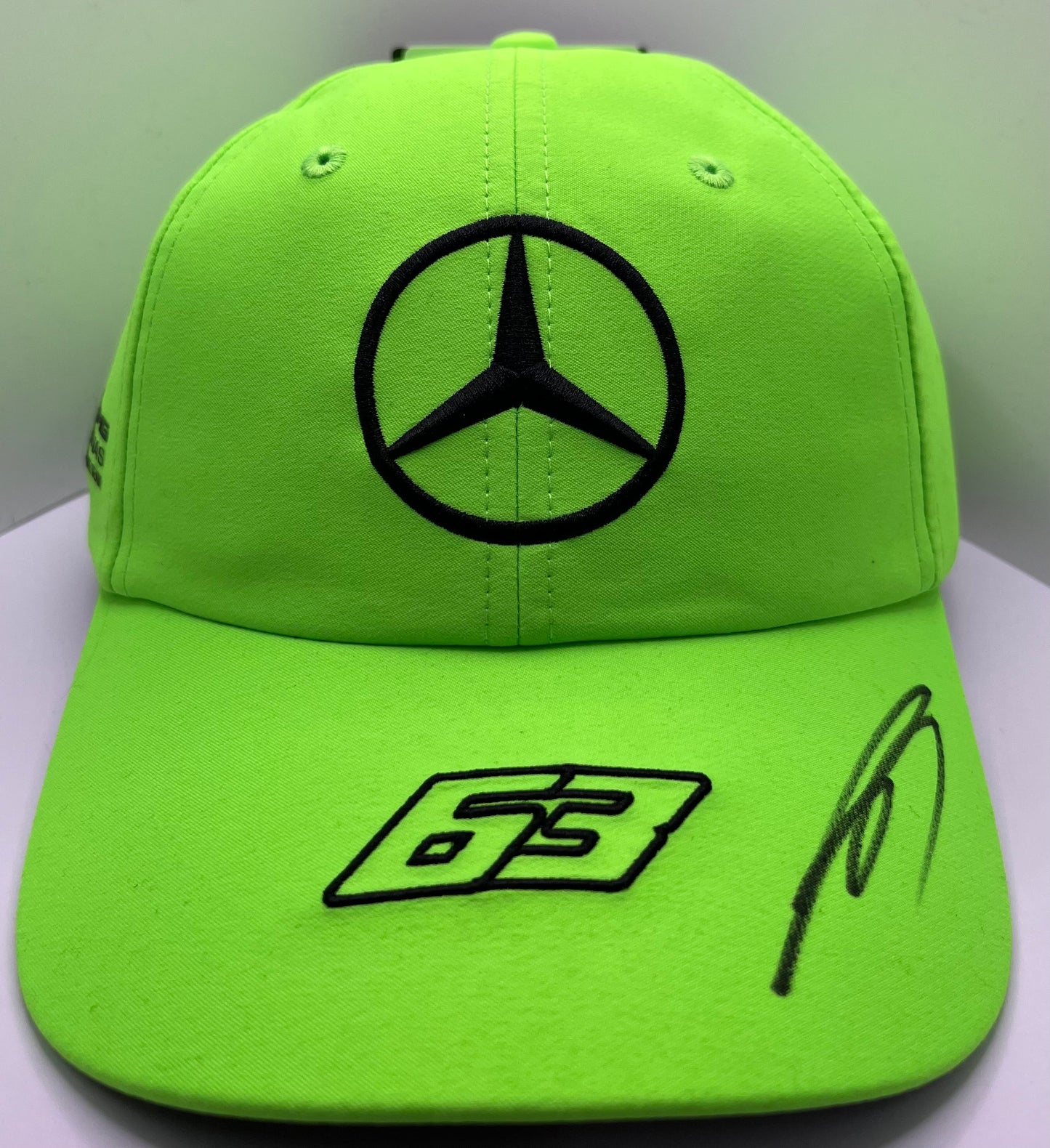 George Russell - Formula One Mercedes AMG Petronas Driver Signed Green F1 Cap with COA