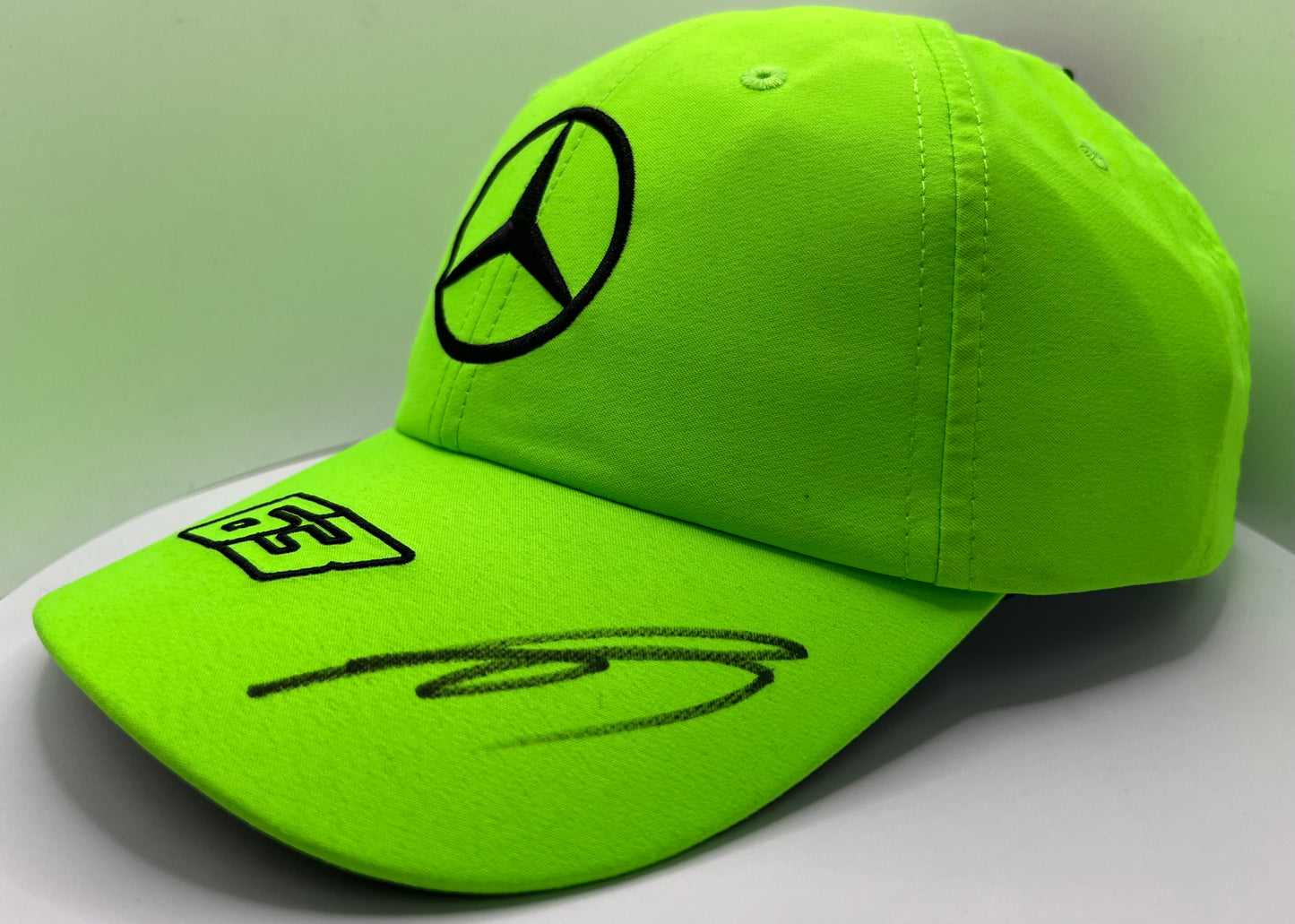 George Russell - Formula One Mercedes AMG Petronas Driver Signed Green F1 Cap with COA