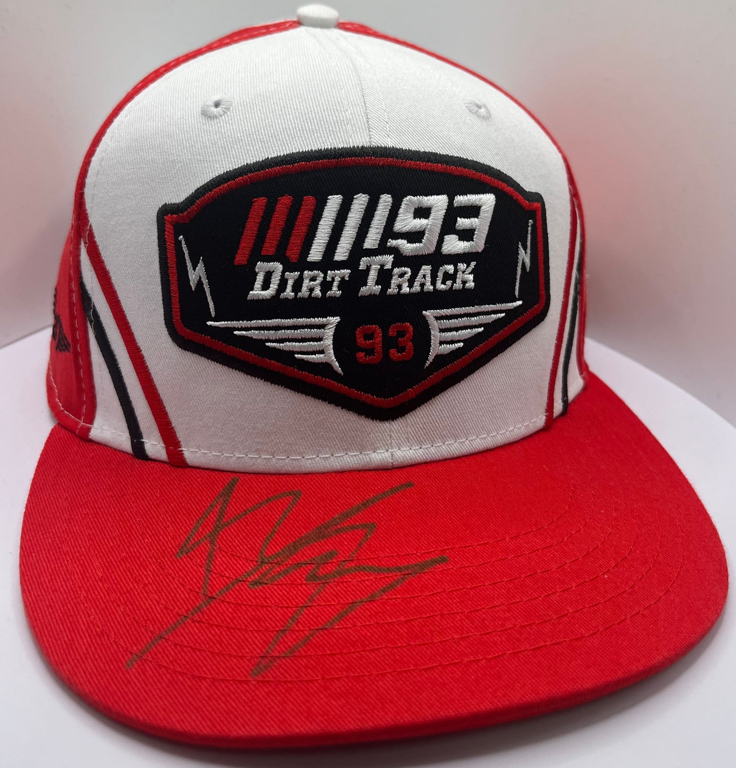 Marc Márquez Signed Red '93' Dirt Track MotoGP Cap (Flat-Brim) with COA