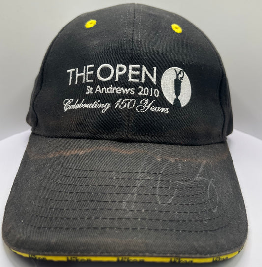 Louis Oosthuizen Signed 2010 Open at St Andrews Black Golf Cap with COA