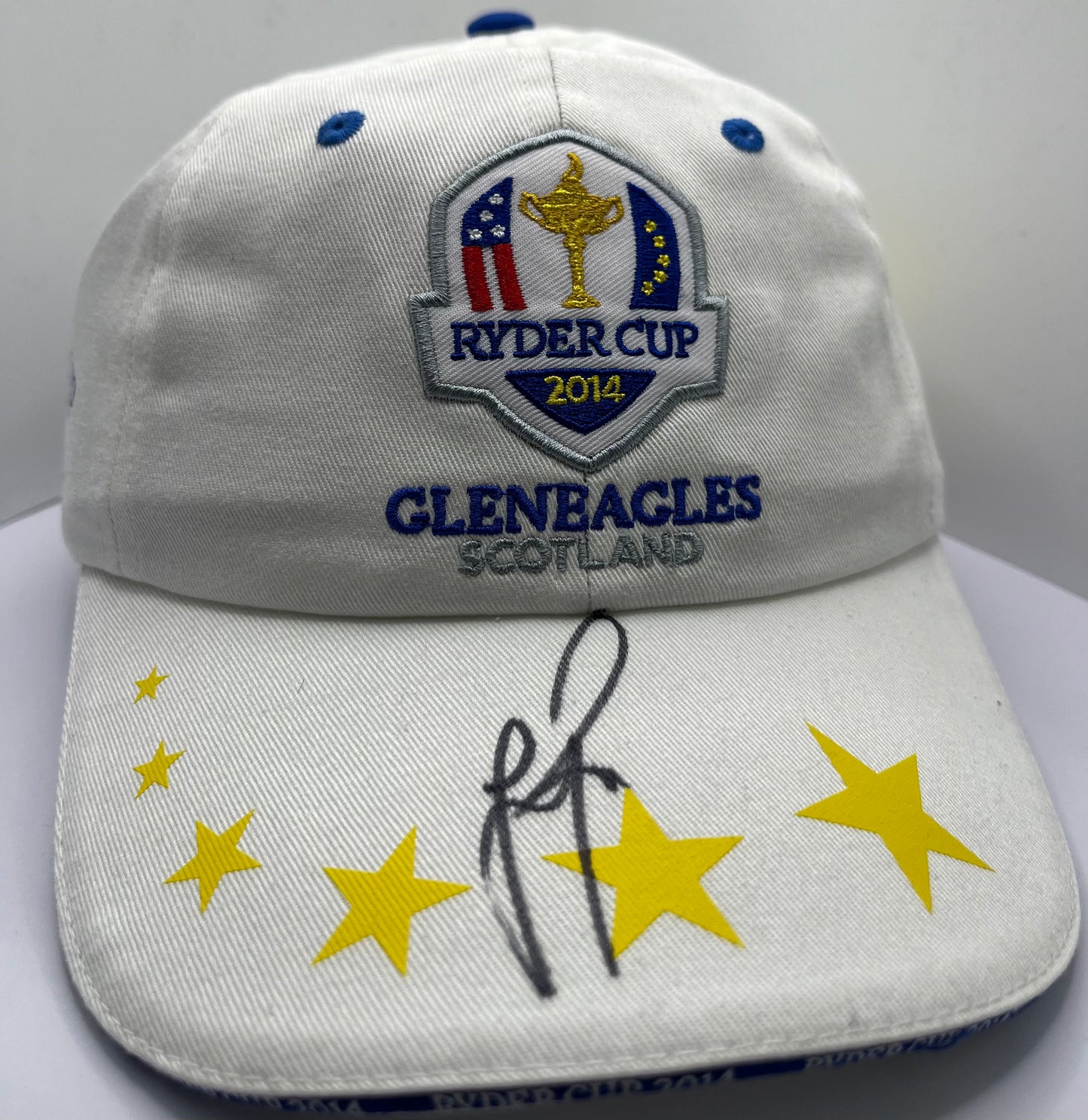Justin Rose Signed 2014 Ryder Cup at Gleneagles Golf Cap with COA