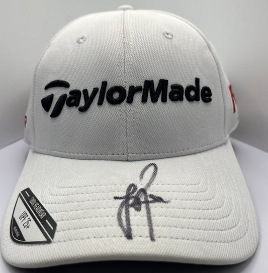 Justin Rose Signed White TaylorMade Golf Cap with COA