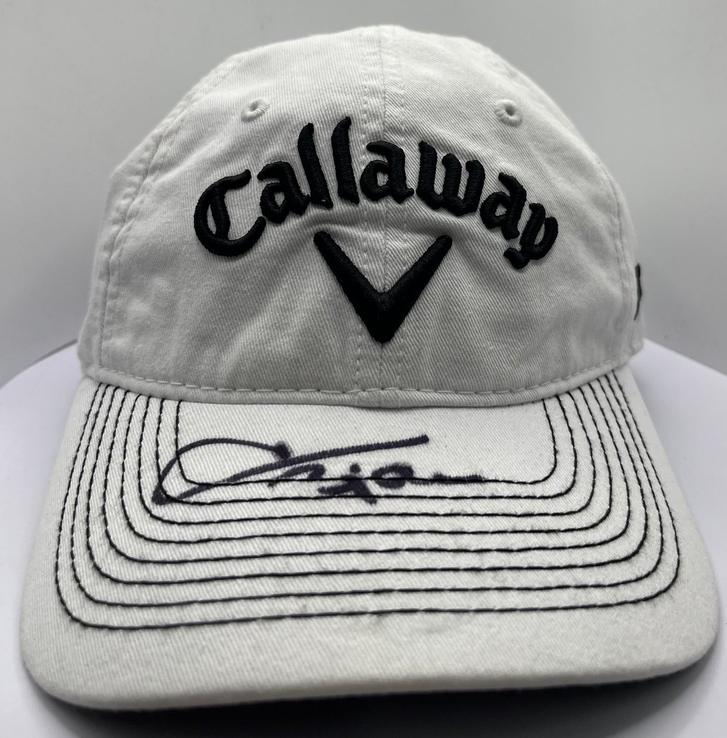 Thomas Bjørn Signed White & Black Callaway Golf Cap with COA