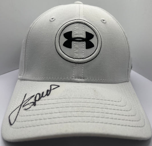 Jordan Spieth Signed White & Black Under Armour Golf Cap (2) with COA