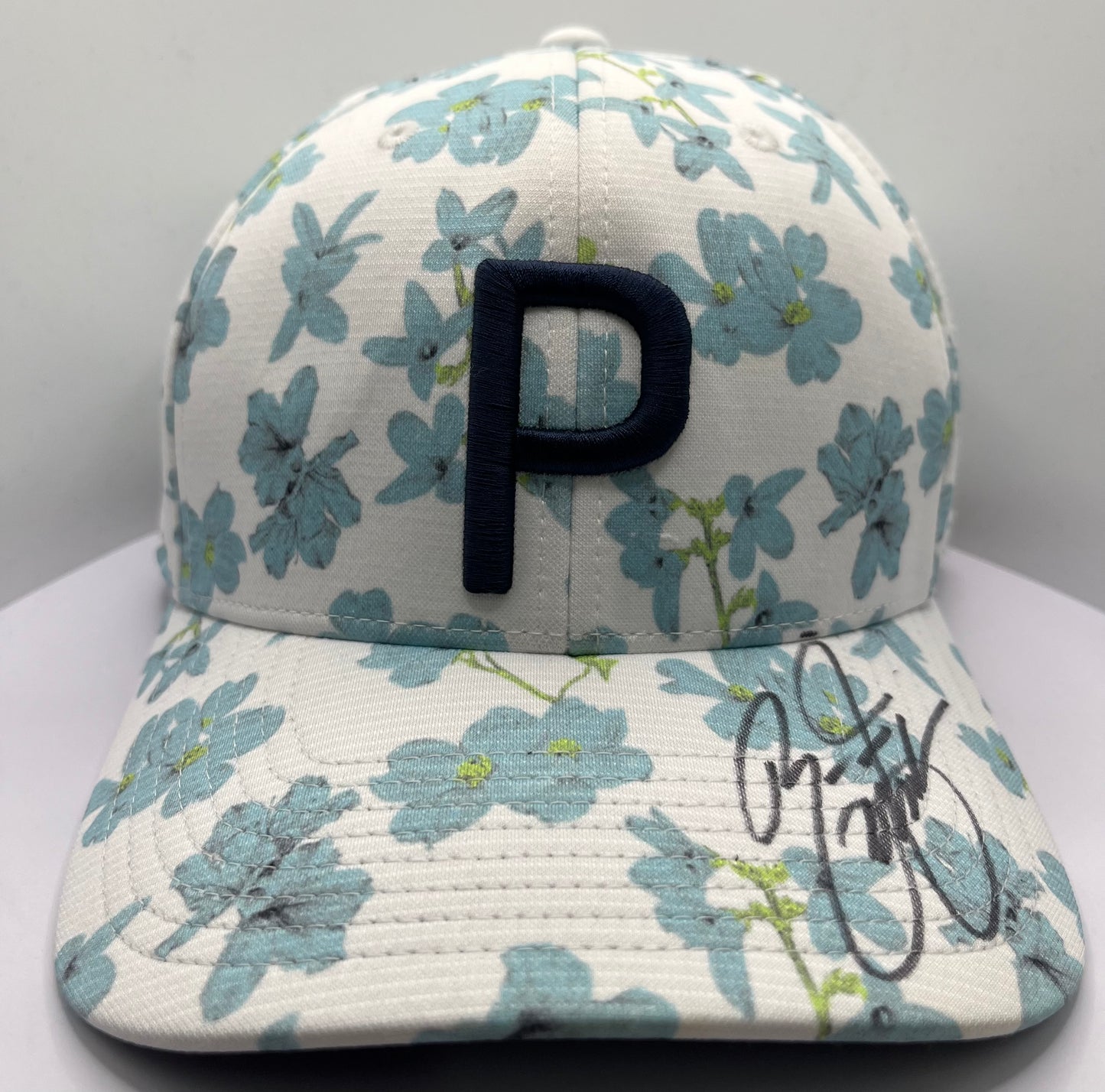 Rickie Fowler Signed Blue & White Puma Golf Cap with COA