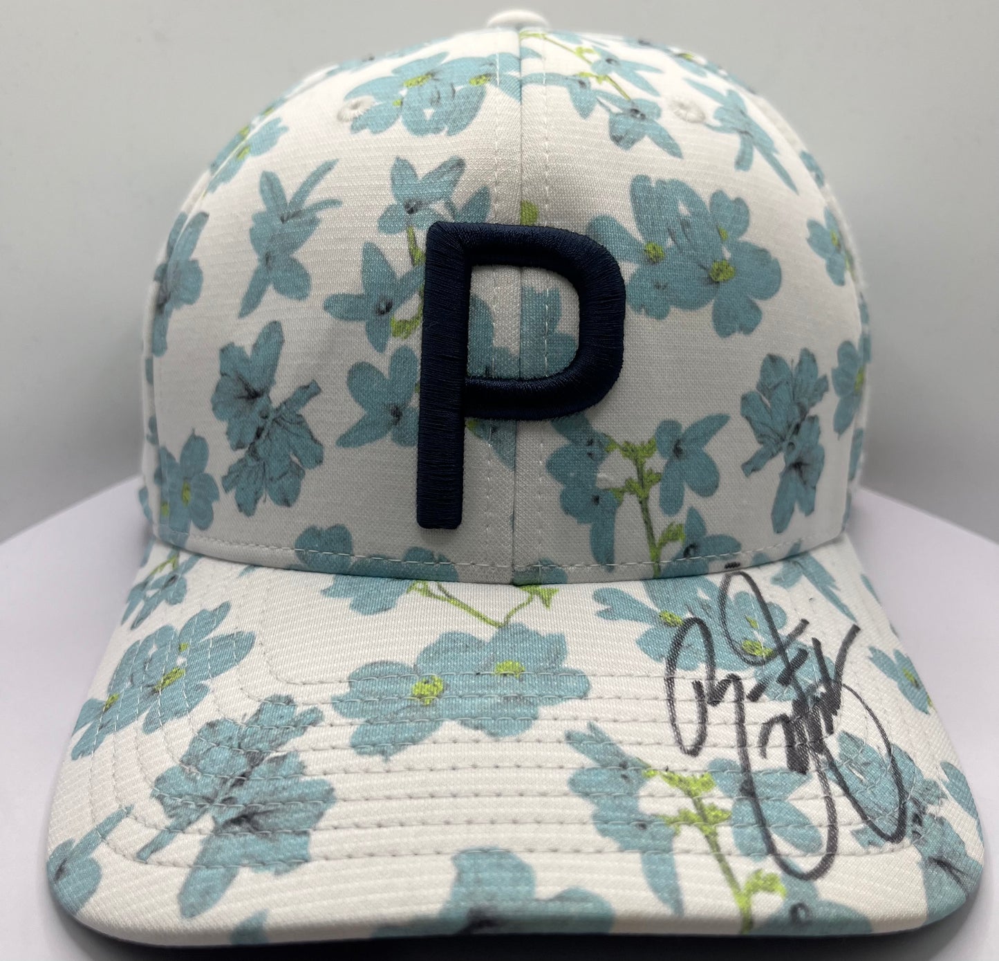 Rickie Fowler Signed Blue & White Puma Golf Cap with COA