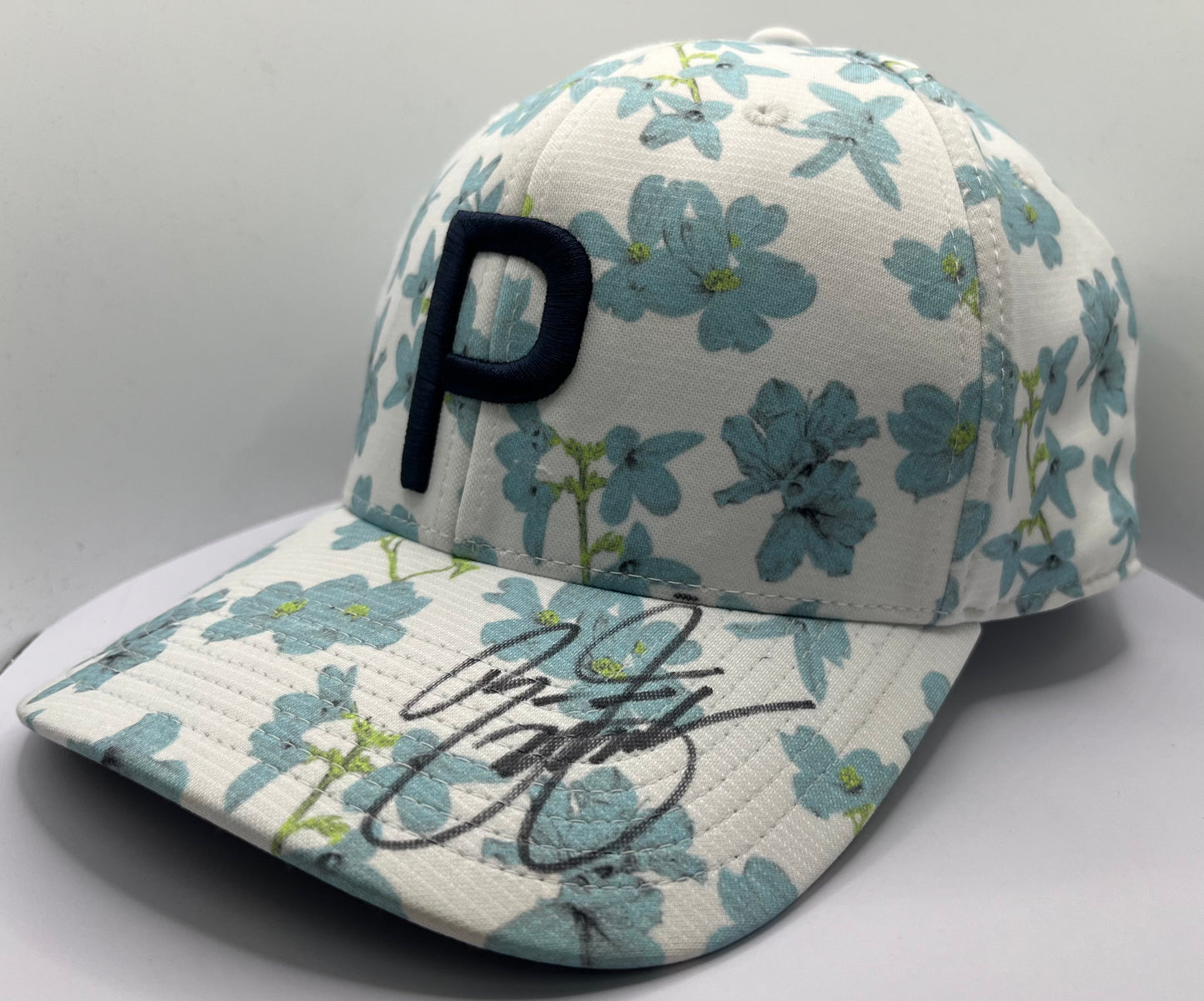 Rickie Fowler Signed Blue & White Puma Golf Cap with COA