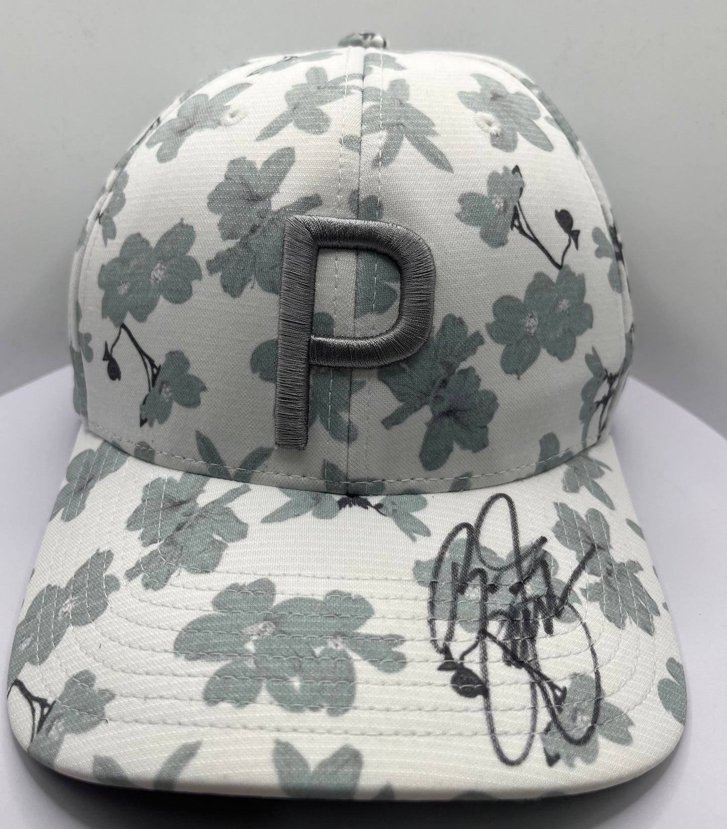 Rickie Fowler Signed Grey & White Puma Golf Cap with COA