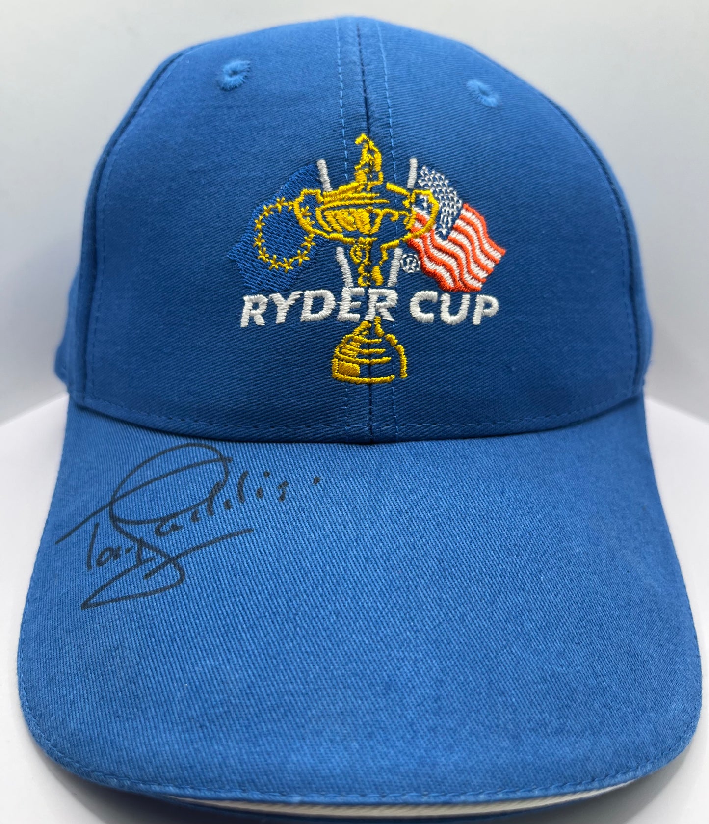 Tony Jacklin Signed Blue Ryder Cup Golf Cap with COA