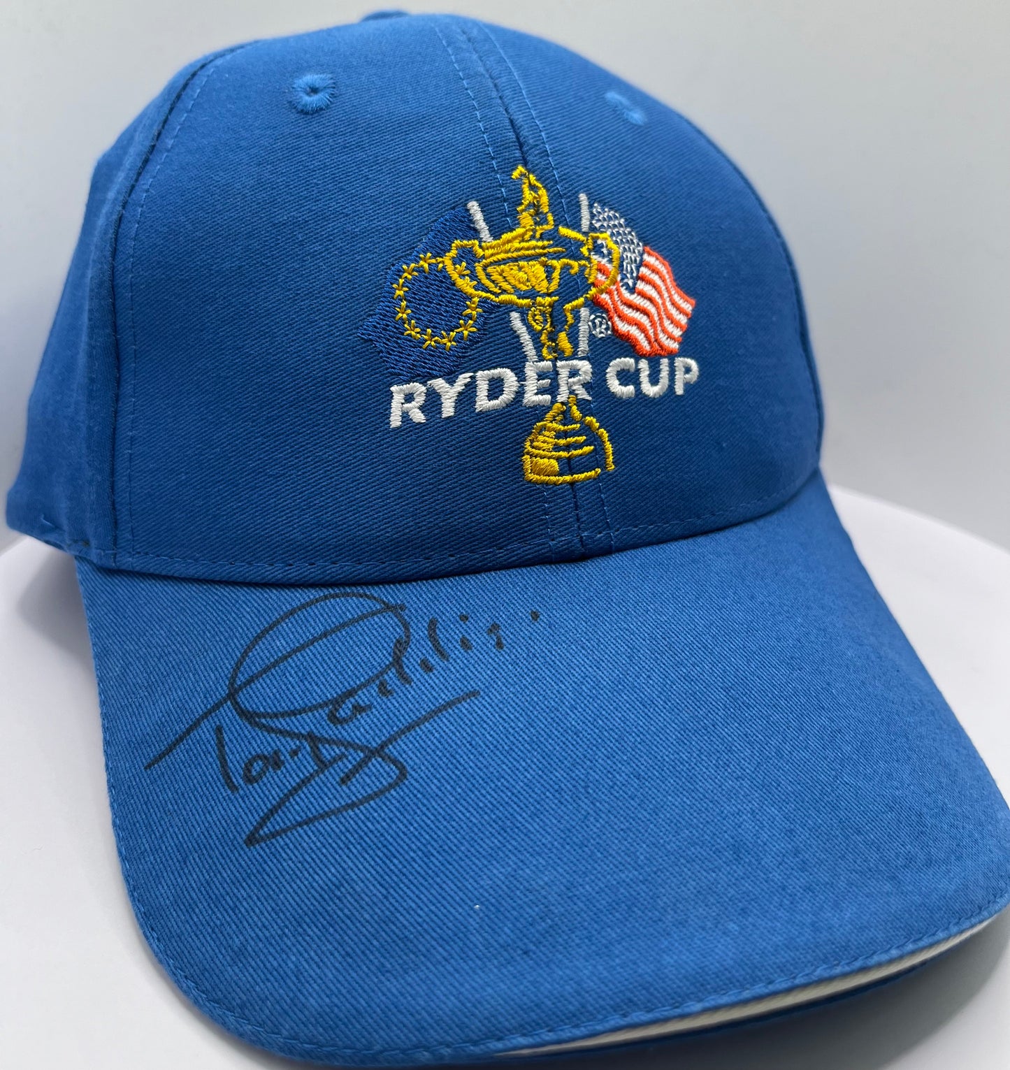 Tony Jacklin Signed Blue Ryder Cup Golf Cap with COA
