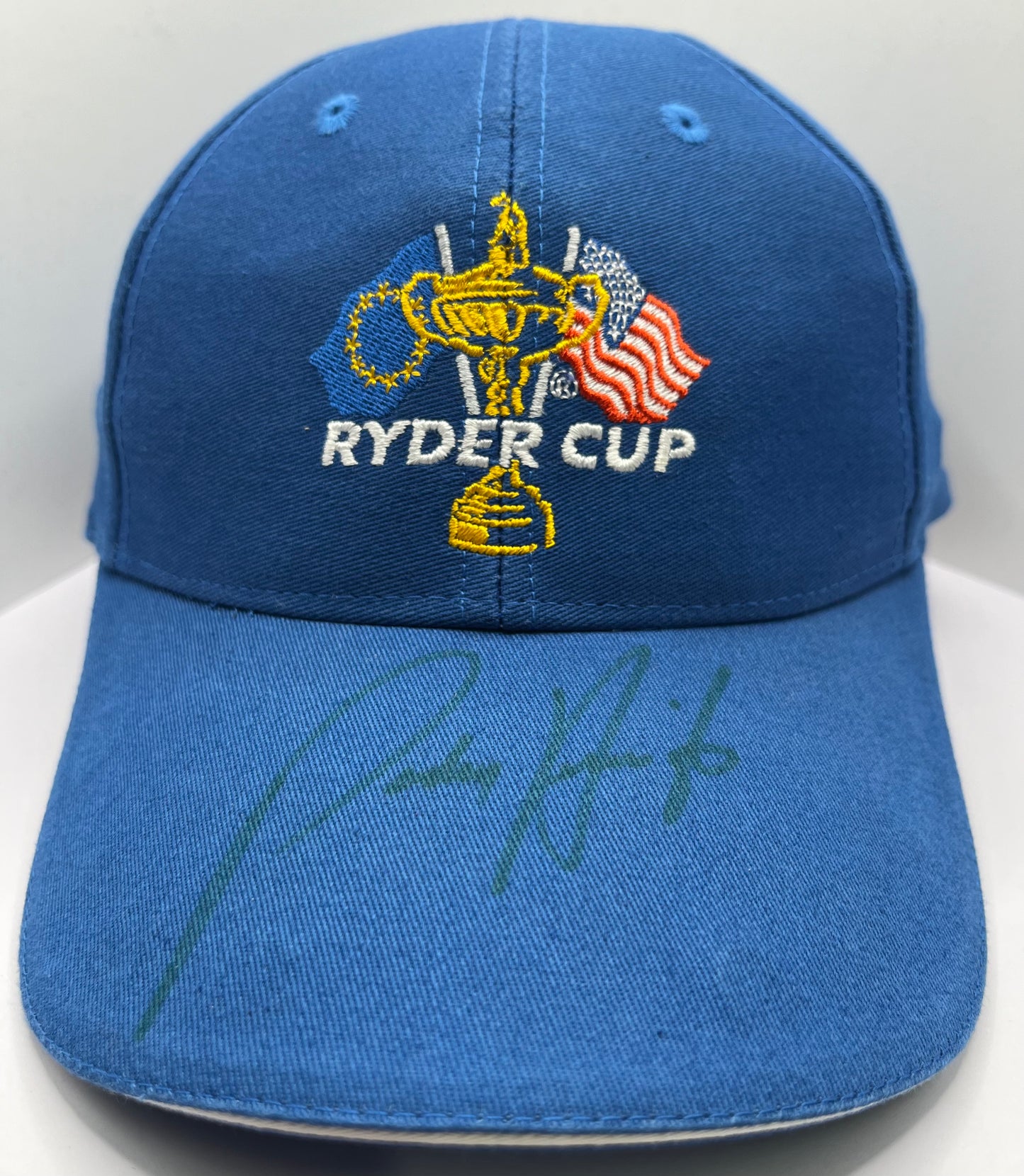 Padraig Harrington Signed Blue Ryder Cup Golf Cap with COA