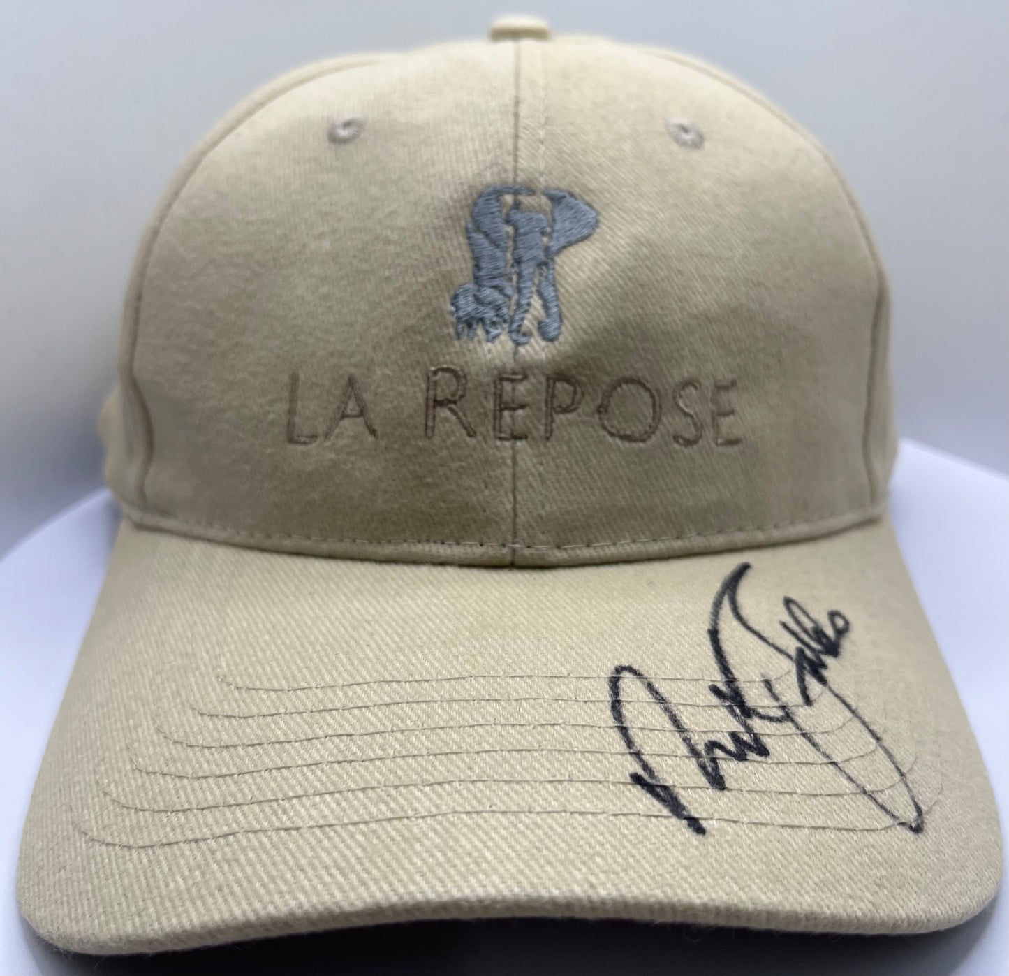 Sir Nick Faldo Signed La Repose Golf Cap with COA
