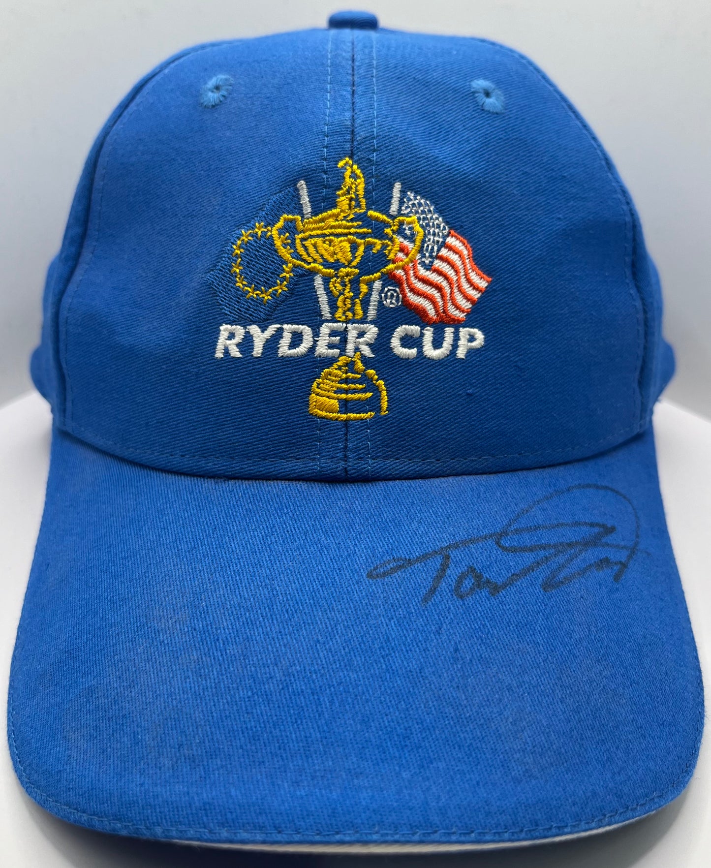 Tommy Fleetwood Signed Blue Ryder Cup Golf Cap with COA
