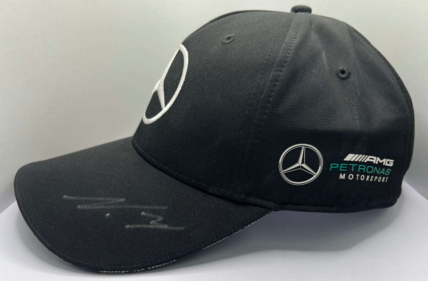 Lewis Hamilton & Valtteri Bottas Signed Mercedes AMG Petronas Black F1 Cap with COA