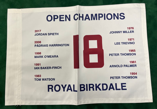 Open Champions at Royal Birkdale Unsigned Golf Flag (White)