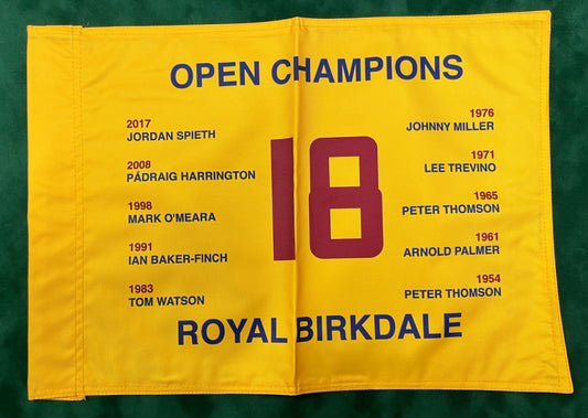 Open Champions at Royal Birkdale Unsigned Golf Flag (Yellow)