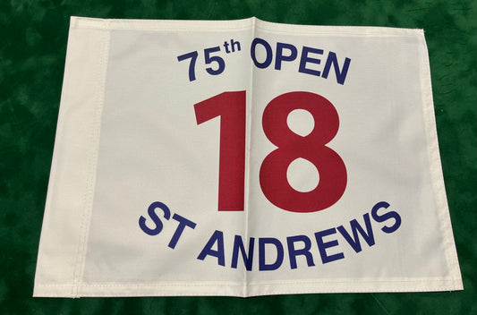 75th Open Championship at St Andrews Unsigned Golf Flag (White)