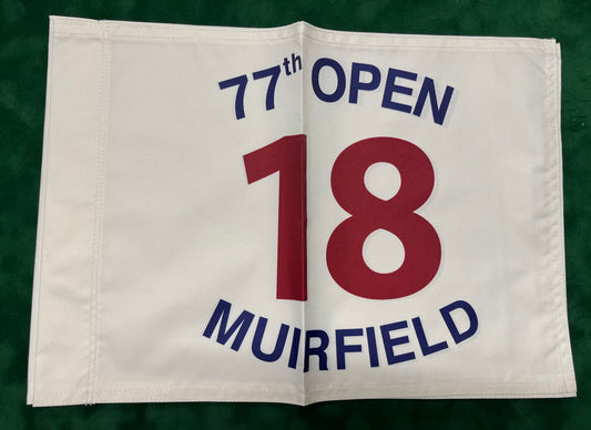 77th Open Championship at Muirfield Unsigned Golf Flag (White)