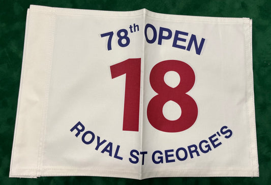78th Open Championship at Royal St George's Unsigned Golf Flag (White)