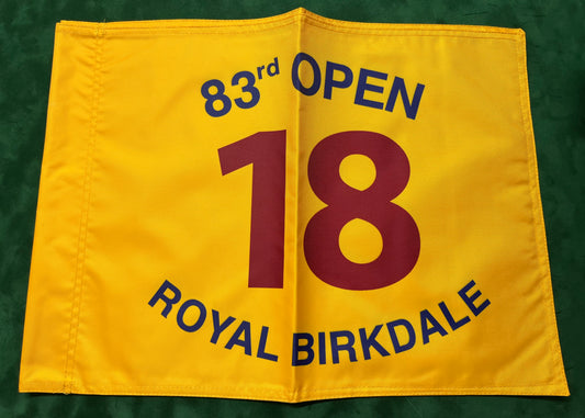 83rd Open Championship at Royal Birkdale Unsigned Golf Flag (Yellow)