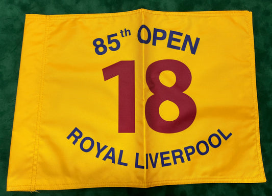 85th Open Championship at Royal Liverpool Unsigned Golf Flag (Yellow)