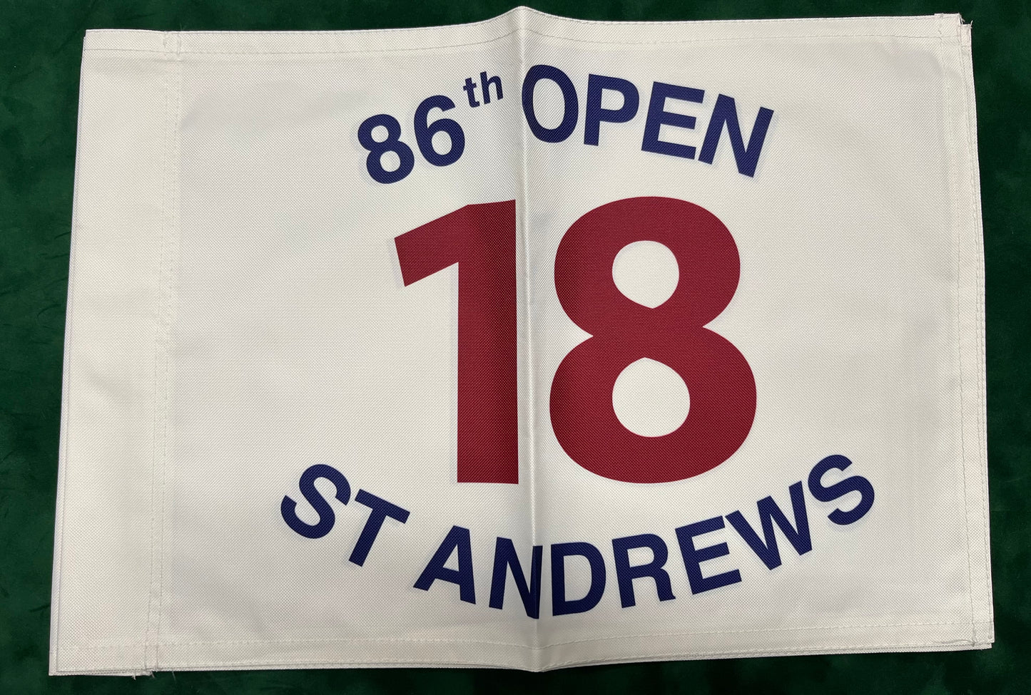 86th Open Championship at St Andrews Unsigned Golf Flag (White)