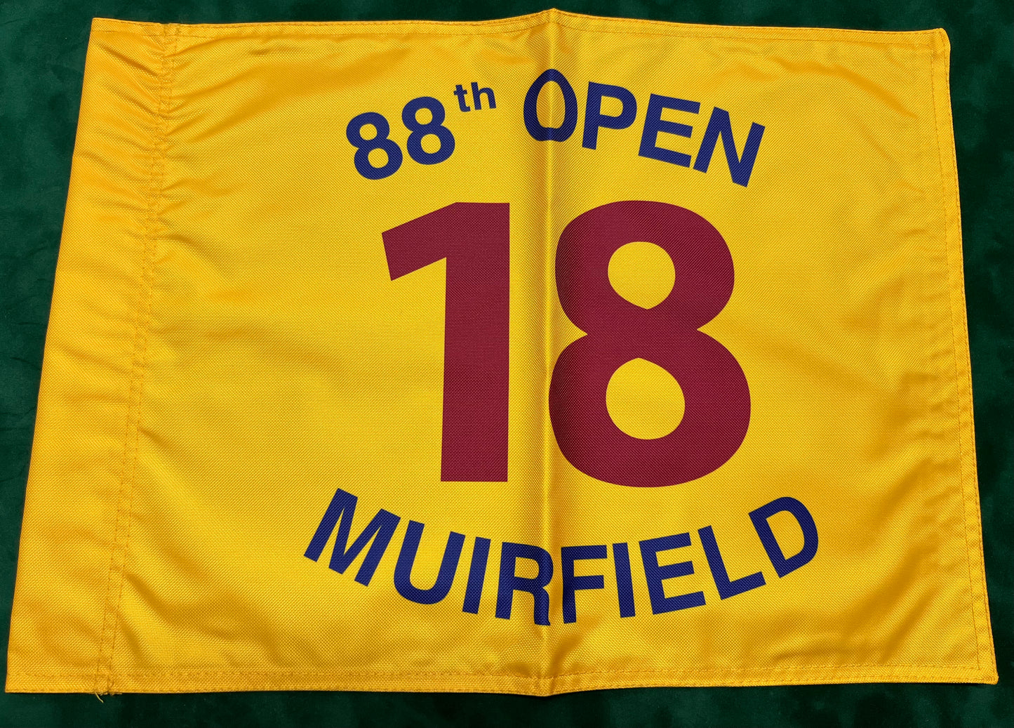 88th Open Championship at Muirfield Unsigned Golf Flag (Yellow)