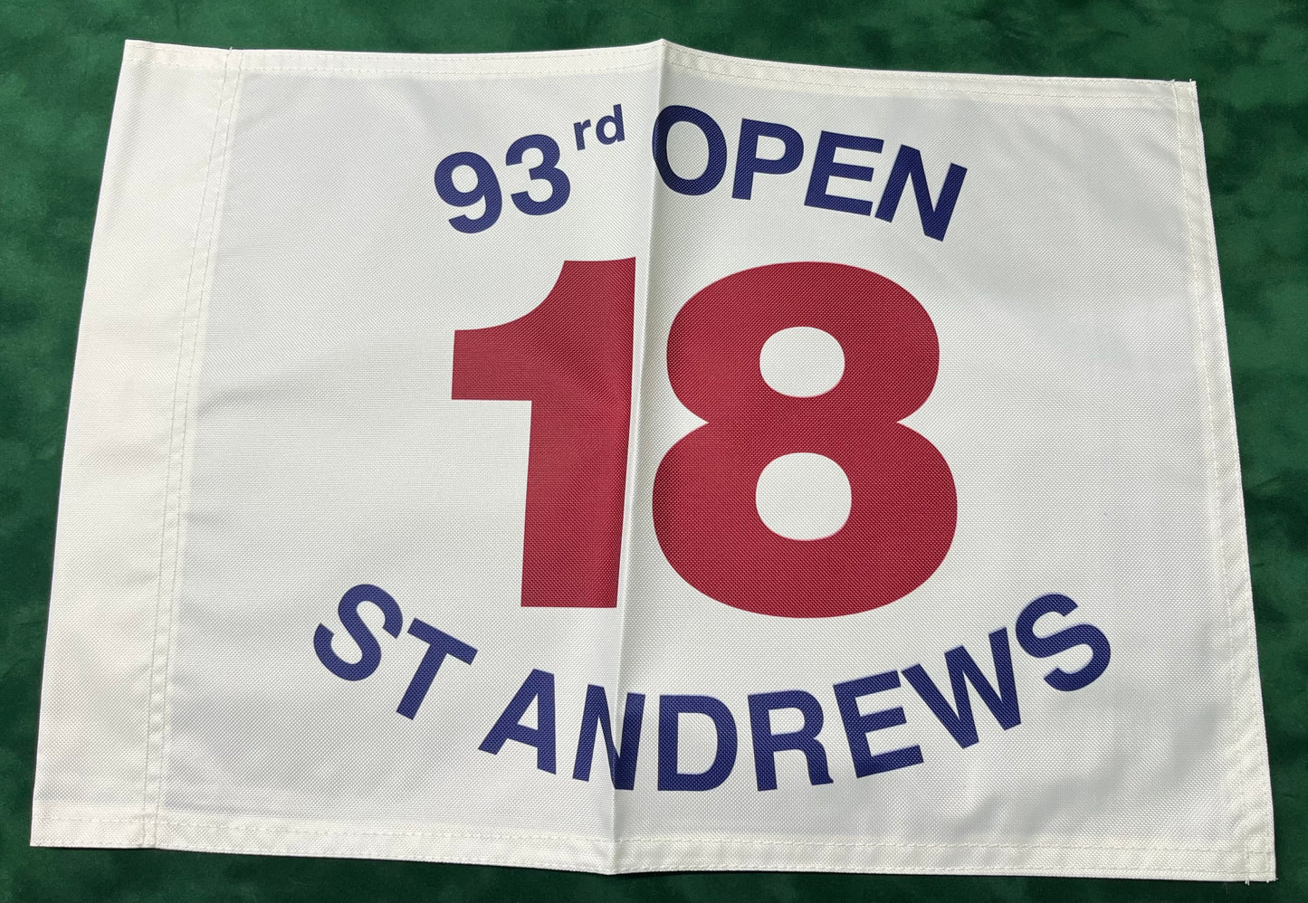 93rd Open Championship at St Andrews Unsigned Golf Flag (White)