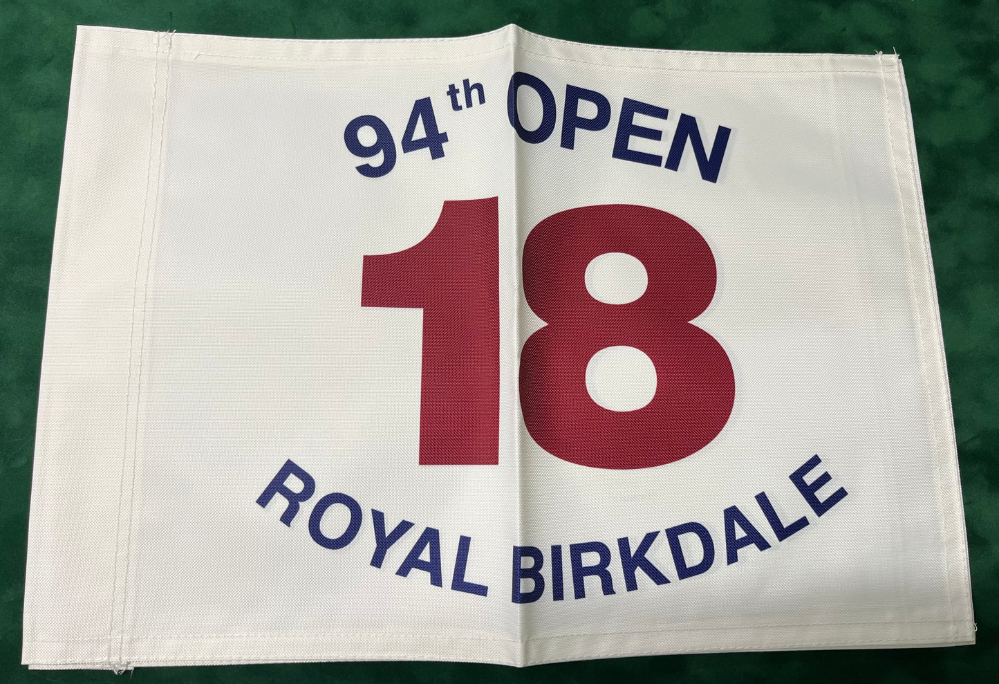 94th Open Championship at Royal Birkdale Unsigned Golf Flag (White)