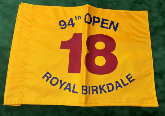 94th Open Championship at Royal Birkdale Unsigned Golf Flag (Yellow)