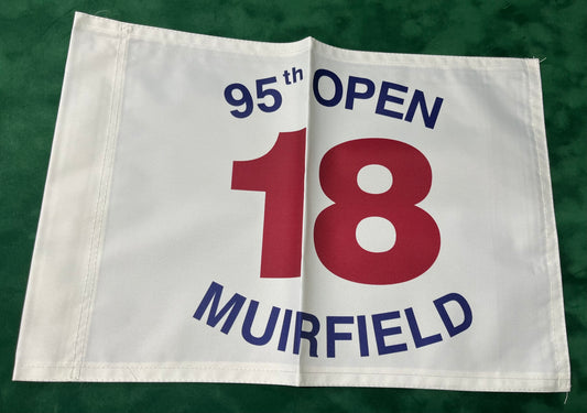 95th Open Championship at Muirfield Unsigned Golf Flag (White)
