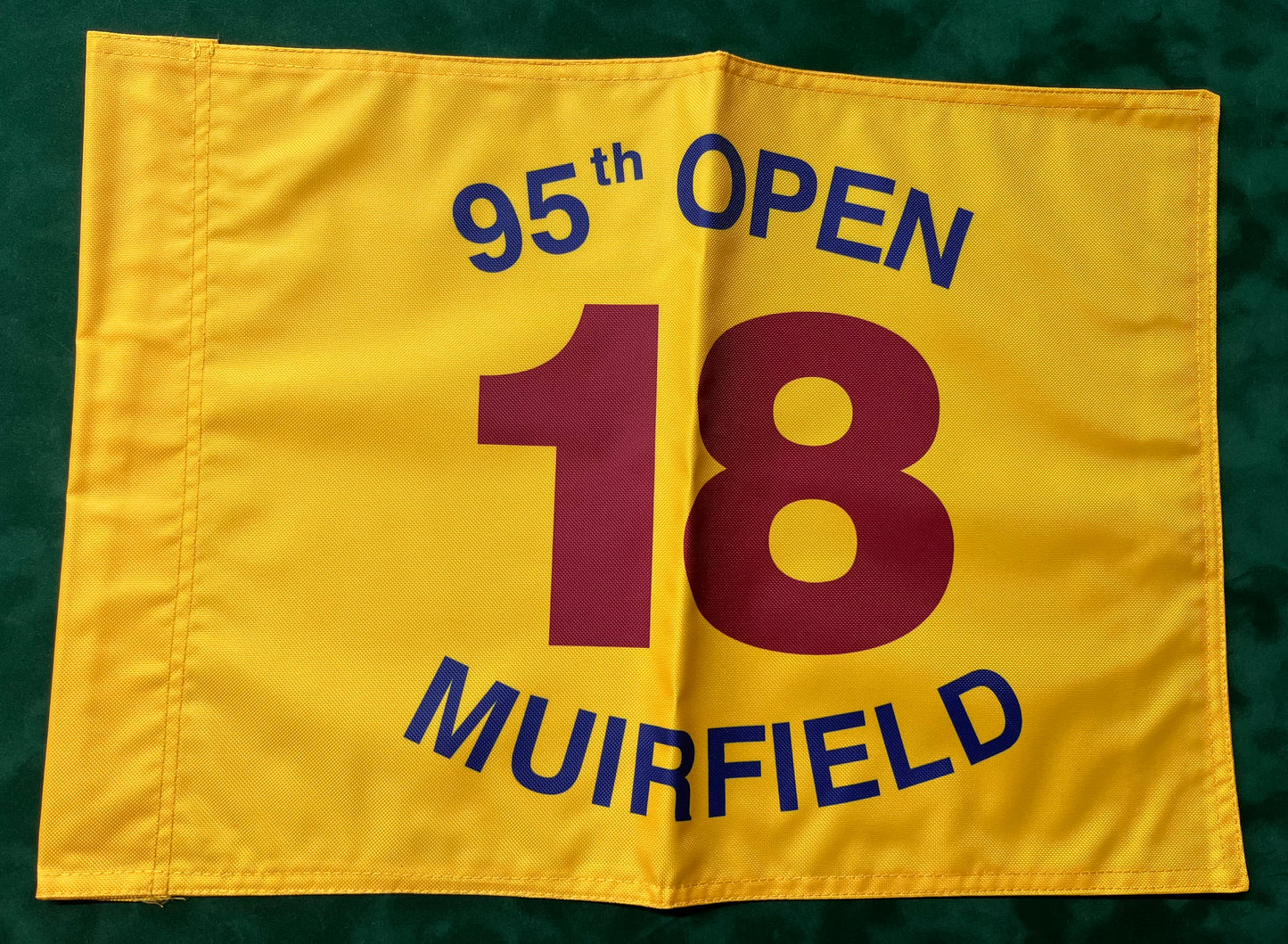 95th Open Championship at Muirfield Unsigned Golf Flag (Yellow)