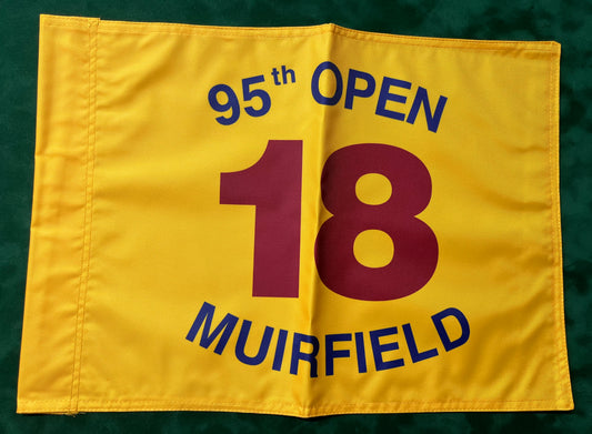 95th Open Championship at Muirfield Unsigned Golf Flag (Yellow)