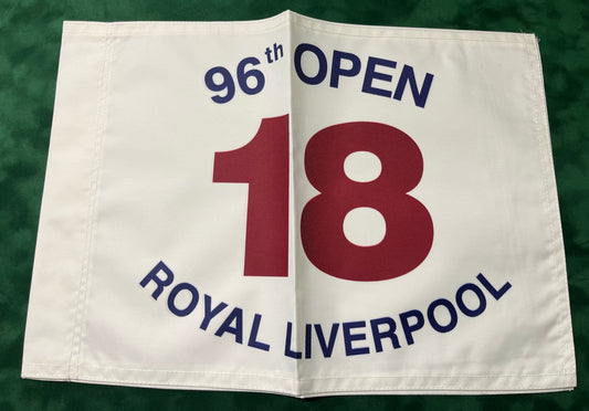 96th Open Championship at Royal Liverpool Unsigned Golf Flag (White)