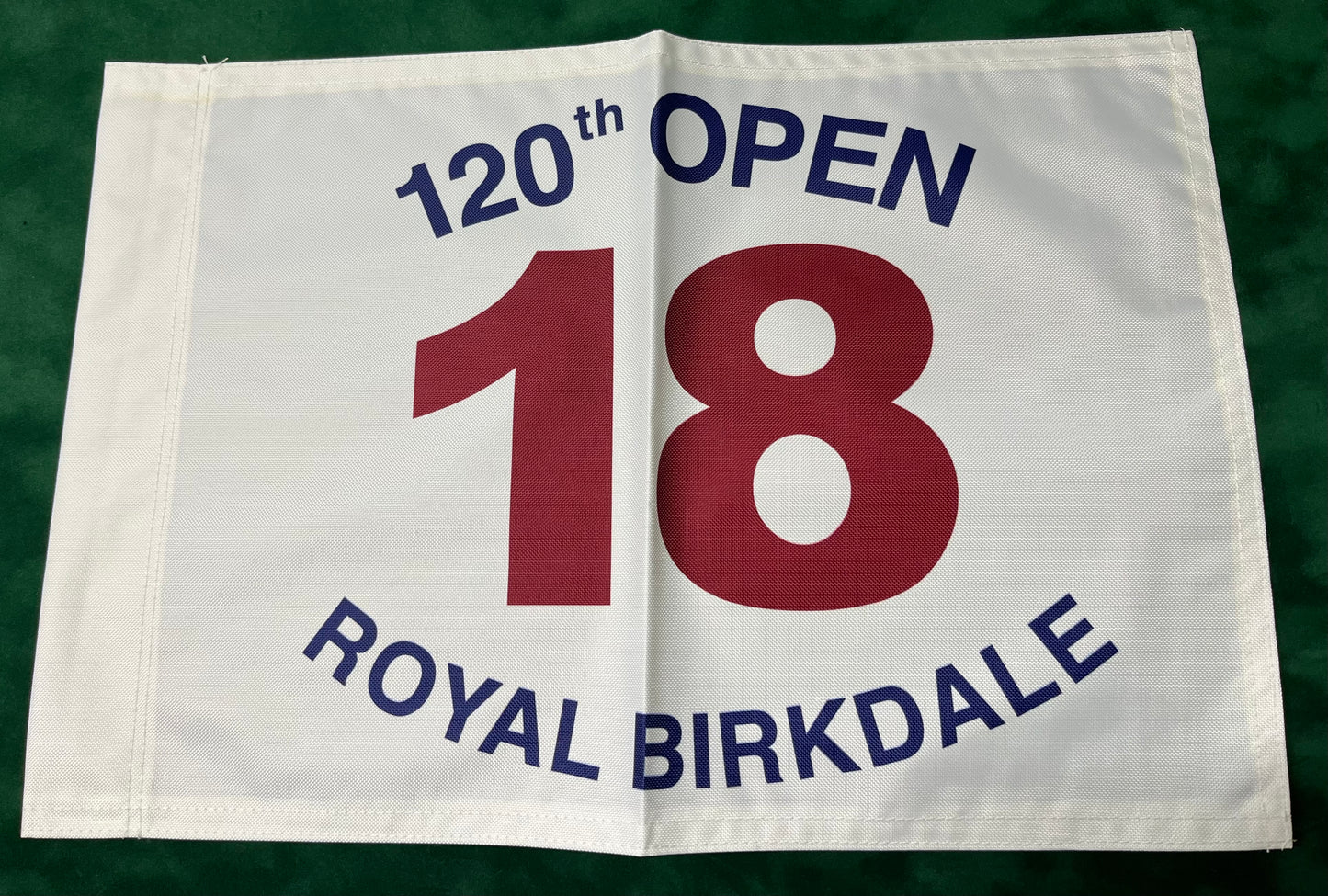 120th Open Championship at Royal Birkdale Unsigned Golf Flag (White)