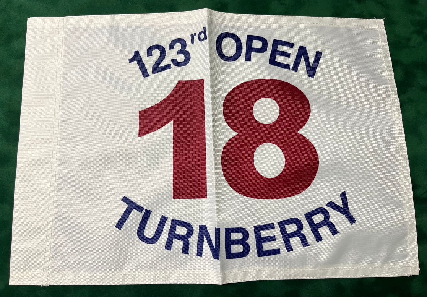 123rd Open Championship at Turnberry Unsigned Golf Flag (White)