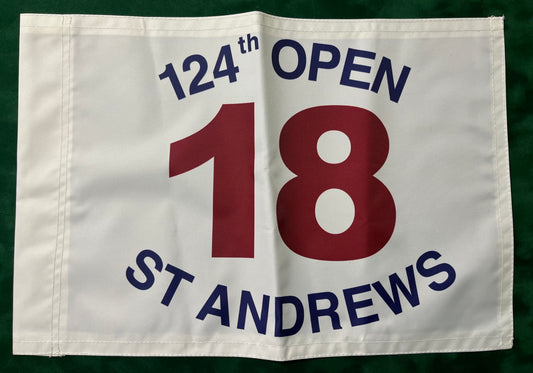 124th Open Championship at St Andrews Unsigned Golf Flag (White)