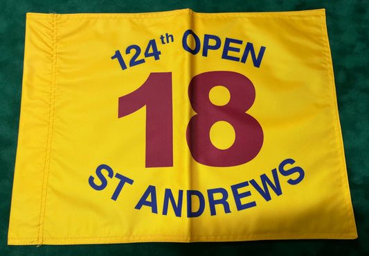 124th Open Championship at St Andrews Unsigned Golf Flag (Yellow)
