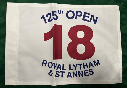 125th Open Championship at Royal Lytham & St Annes Unsigned Golf Flag (White)