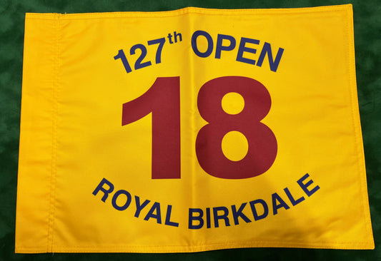 127th Open Championship at Royal Birkdale Unsigned Golf Flag (Yellow)