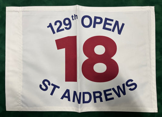 129th Open Championship at St Andrews Unsigned Golf Flag (White)